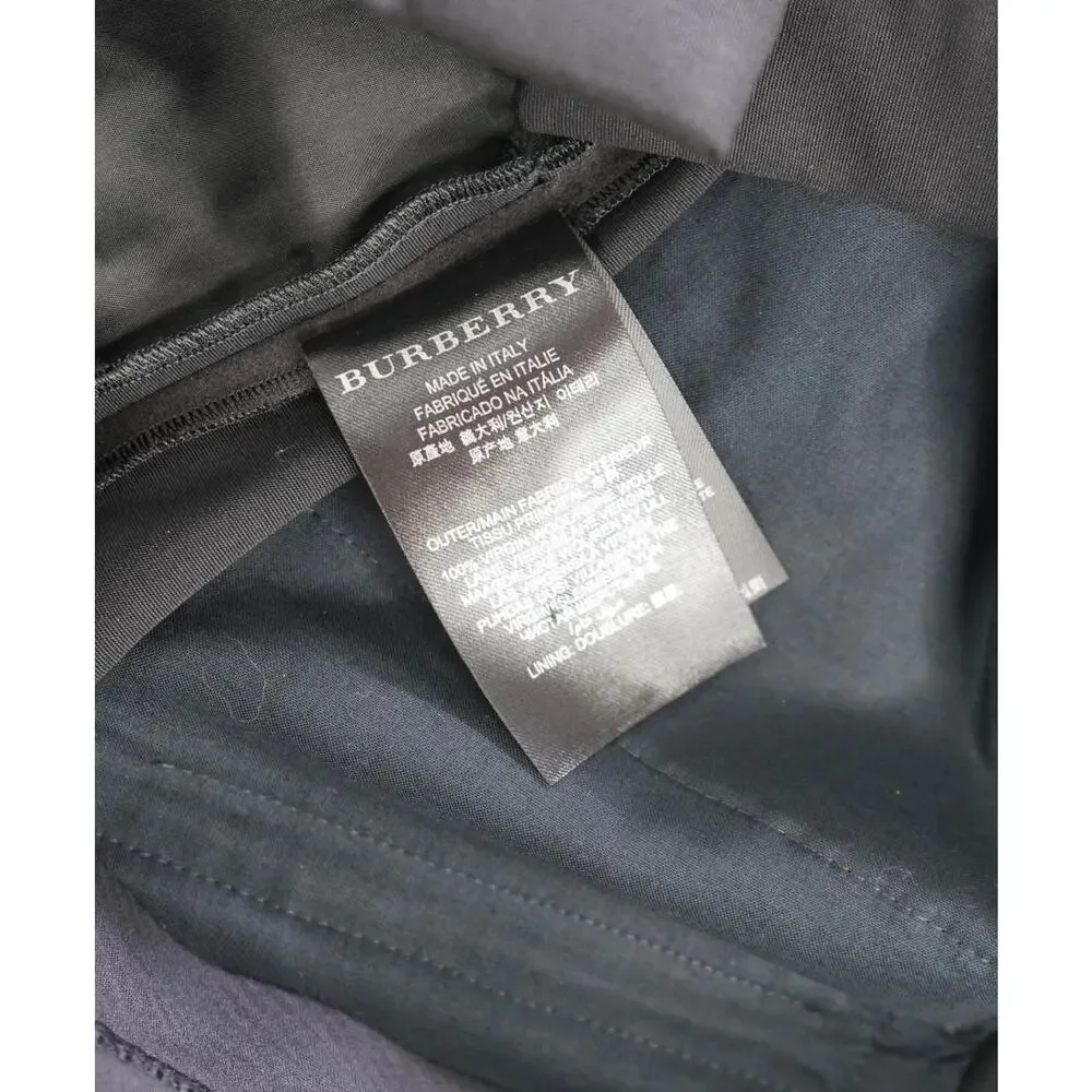 $750 BURBERRY LONDON - Black Wool Tuxedo Pants - 39W